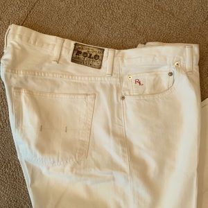 Polo Ralph Lauren (off-white) Men’s Denim Jeans, Gently Worn/Great Buy! 44B/30